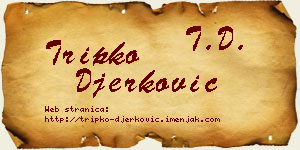 Tripko Đerković vizit kartica